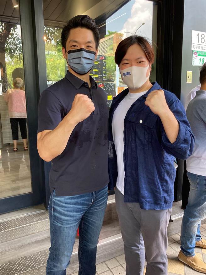 国民党台北市大安、文山区市议员候选人9号高扬凯在看完台北市长候选人辩论会后，对于蒋万安「重振首都光荣」、「脱胎换骨」的信念心有戚戚焉。（高扬凯竞办提供／游念育台北传真）