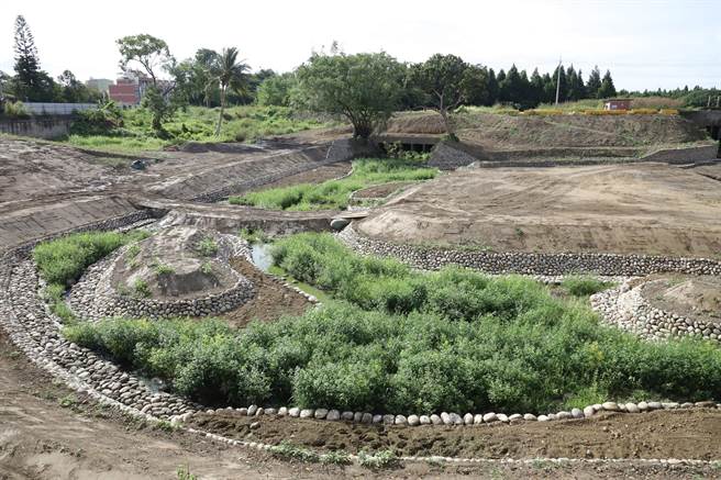 云林县斗六市后庄埤滞洪排水改善工程，为云林再添休憩好去处。（云林县政府提供／张朝欣云林传真）