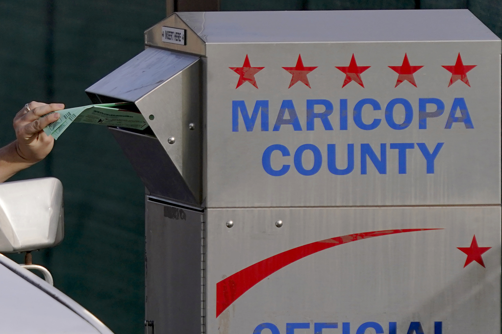 亚利桑那州马里柯帕郡当地官员表示，他们将加强保护投票所。（图／美联社）(photo:ChinaTimes)