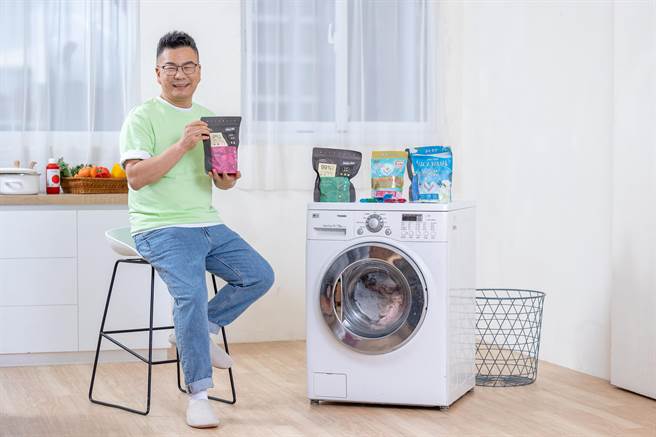 沈玉琳透露芽芽跟女儿都会过敏。（豪洗洗衣球提供）