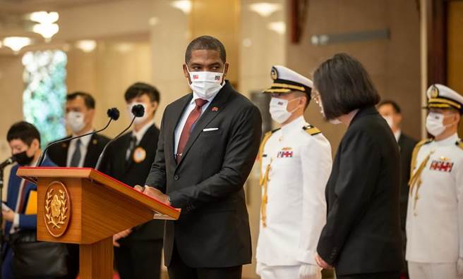 台圣明年建交40年 德鲁：探讨以具体方式展现坚实伙伴关系。(总统府提供)