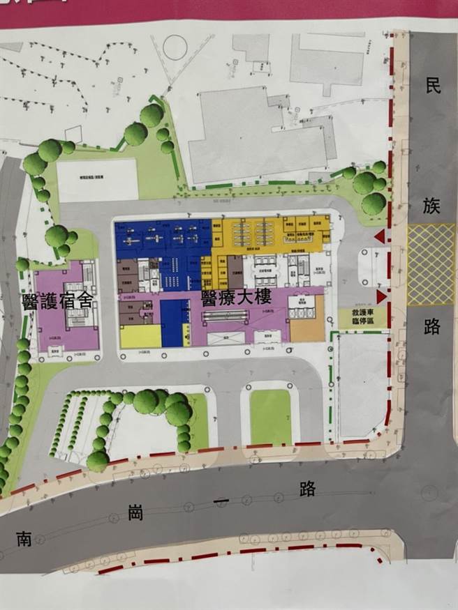 南投市南崗一路、民族路口2660坪角地，將興建彰基分院。（楊靜茹攝）