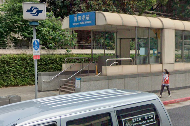 捷运善导寺站。(图截自google map)