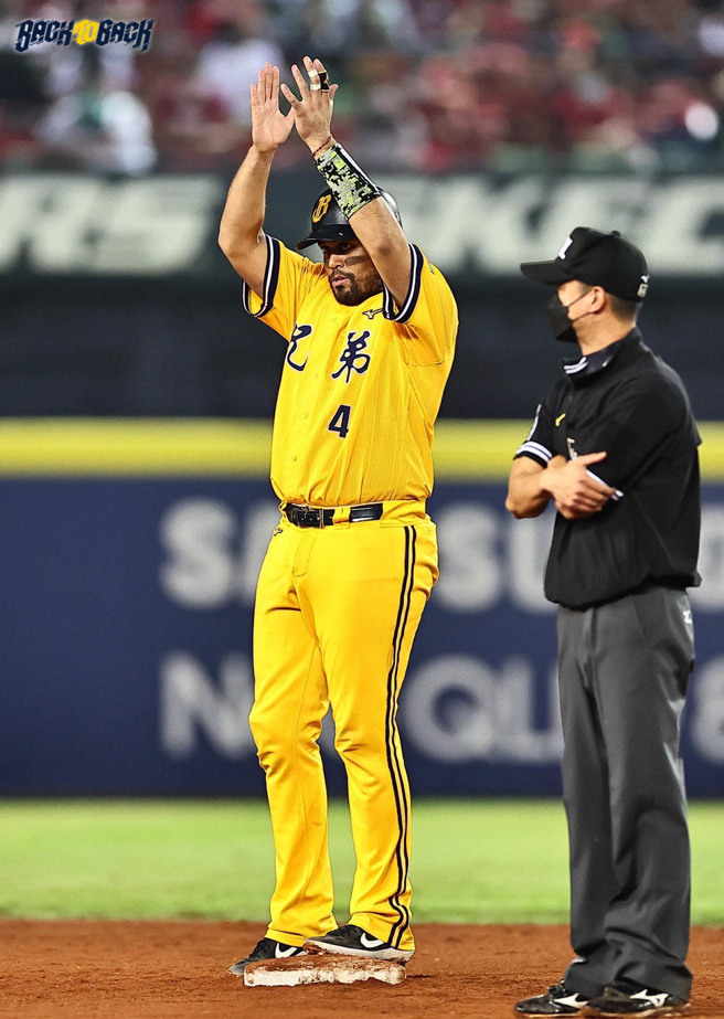 中信兄弟捕手福来喜。（中信兄弟提供）