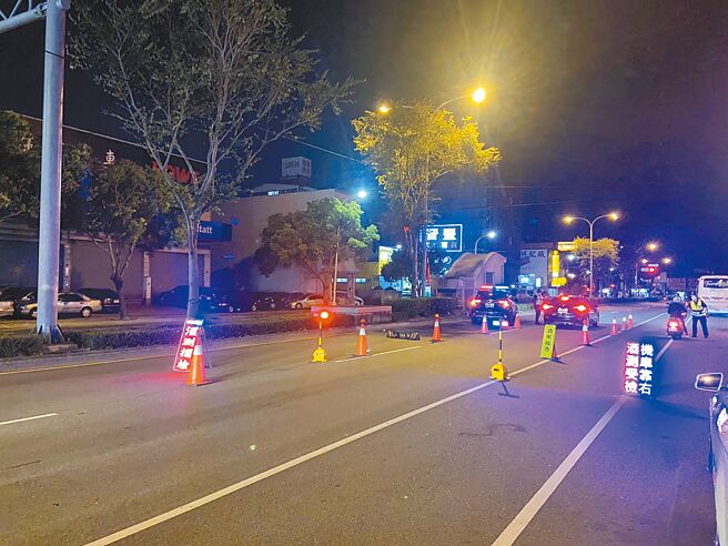 丰原警分局执行「取缔酒后驾车」专案勤务，一天查获7件，成效显着。（警方提供／陈淑娥台中传真）