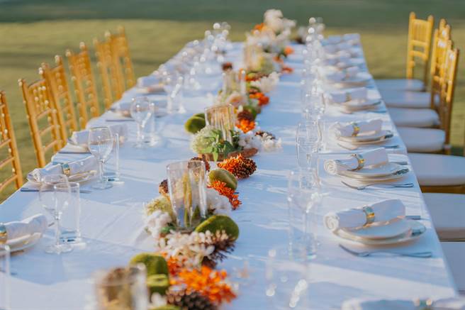 「青青食尚花園會館」以獨特絕美的歐式婚宴場地聞名。(青青食尚花園會館提供)