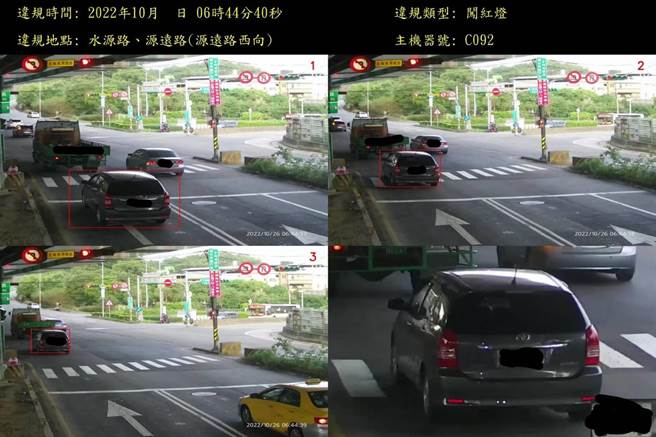 基隆市警察局9日表示，將自12月1日起，在基隆市新增4個路口的科技執法，呼籲民眾遵守交通規則，以免受罰。（基隆市警局提供／張志康基隆傳真）