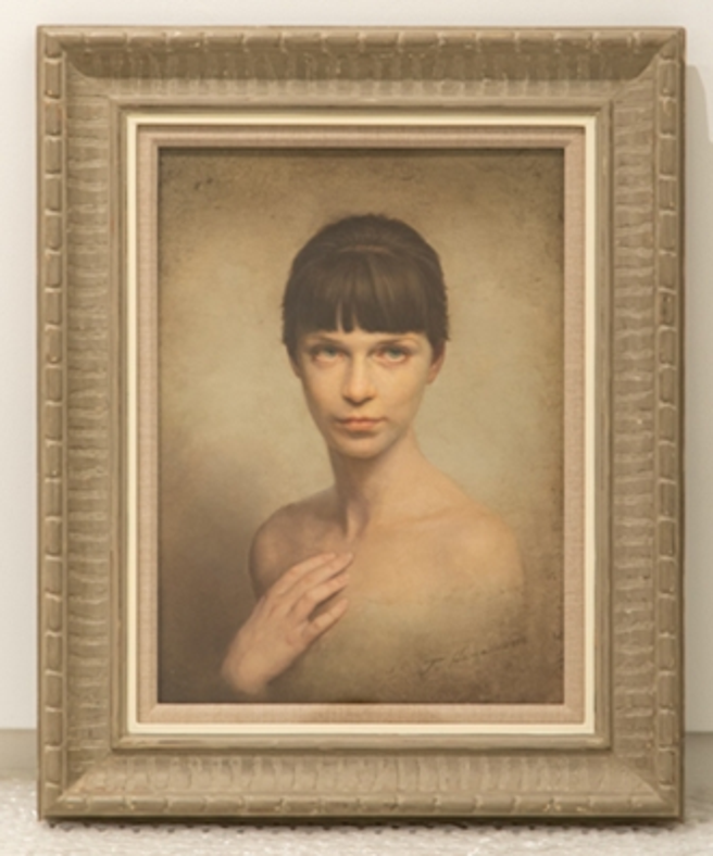 一位女性的肖像 Retrato de una mujer │64 x 52cm│布面油彩 Oil on canvas│2018