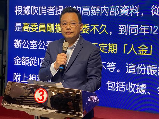 针对高虹安向医院请假外出，至新竹县政府拜会国民党县长杨文科，林耕仁竞总发声明表示尊重。（陈育贤摄）