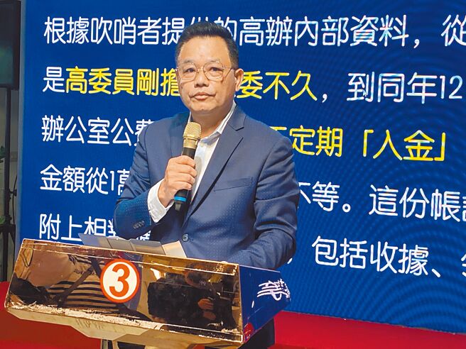 林耕仁8日上午宣布不再攻擊高虹安，要用政見與城市願景重新凝聚藍營支持者，不過昨天晚間也再發聲明，若柯文哲不更正言論，就向檢調交付相關資料。（陳育賢攝）