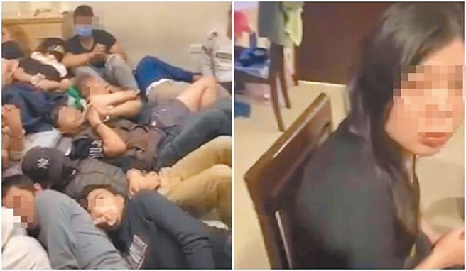 台版柬埔寨詐團被破獲，「爆料公社」流出一段20秒的囚禁影片，可看見一間房擠滿20多名男女，雙手全被銬住，有人嘴巴被塞布，更甚者頭部還被絕緣膠帶纏繞，遮蔽視線。蔡總統的臉書，近期15篇貼文都是選舉相關，隻字未提台版柬埔寨案件。（翻攝自爆料公社／李奇叡新北傳真）