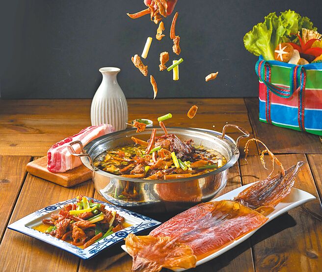 苗栗客家麻辣火锅店「贡锅共锅」即日起到11日，符合低消资格，指定餐点加1元多1盘。（贡锅共锅提供）