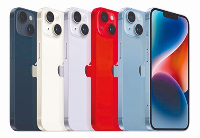 灿坤的iPhone 14 Plus & iPhone 14享最高现折400元，再送UAG耐衝击保护壳及Riivan保护贴。（灿坤提供）