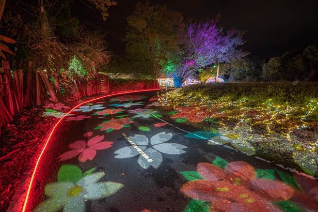 瑞穗、安通溫泉區裝置藝術，增添暖意。（花蓮縣府觀光處提供／王志偉花蓮傳真）