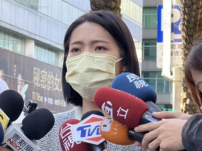 徐巧芯今天下午接受媒体访问。（杨亚璇摄）