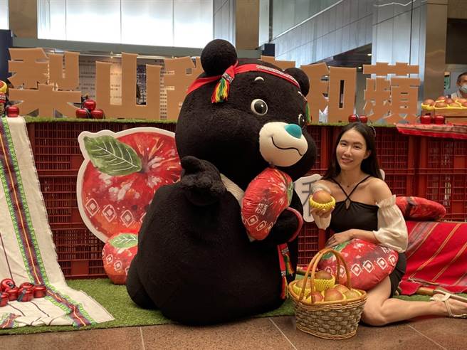 台中梨山蜜苹果获消费者青睐，和平区公所10日北上行销苹果，盼打通更多通路。（台中市和平区公所提供）