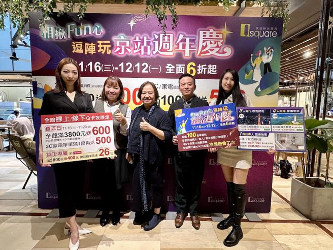 京站将于16日起至12月12日期间压轴推出周年庆优惠，线上下同步祭出史上以来最杀的最高26%总回馈，再抽总价值超过66万元的旅行大奖。（石欣蒨摄）