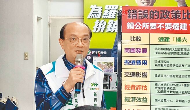 宜兰县12乡镇市长选举中，罗东镇长选举堪称一级战区。图为民进党候选人黄适超。（吴佩蓉摄）