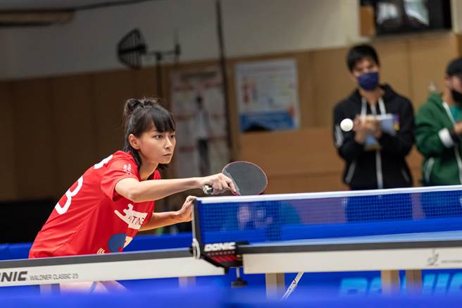 文雨非感謝江宏傑特訓桌球。（星發現娛樂提供）