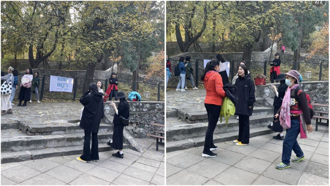 网友晒出偶遇马思纯的照片。（图／翻摄自微博）