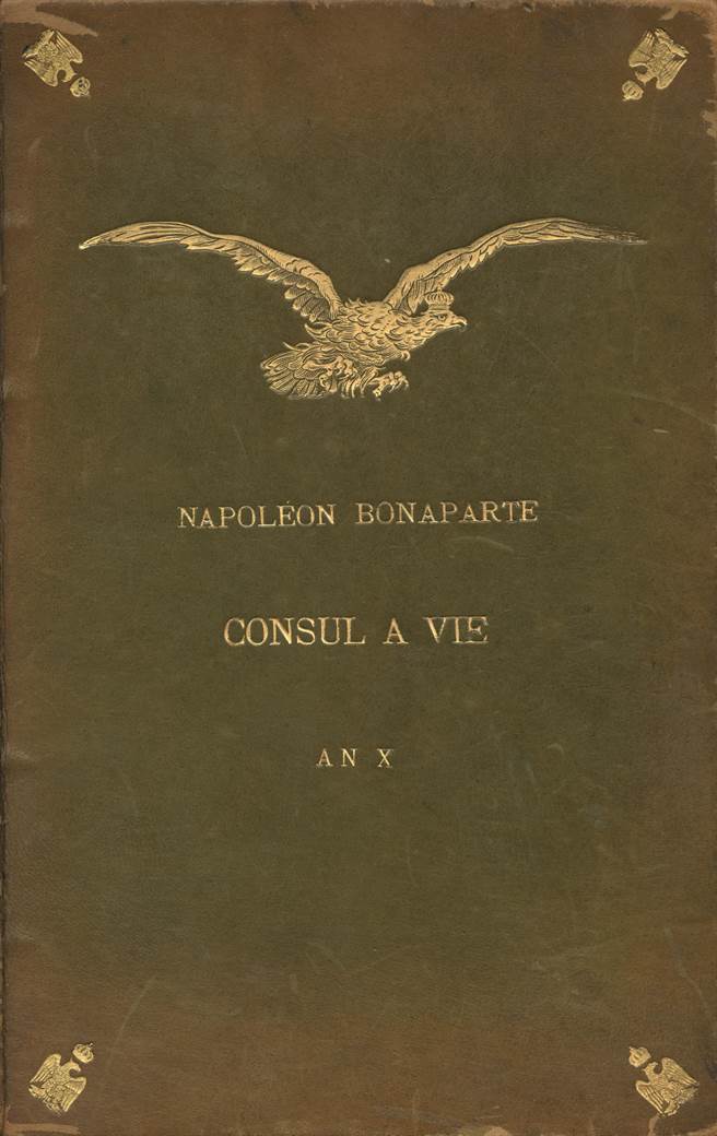 澄定堂寄存于国家图书馆的拿破崙终身执政正本文件。（国家图书馆提供）