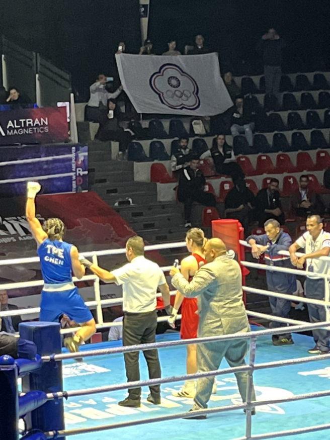陳念琴在亞洲拳擊錦標賽勇奪女子70公斤量級金牌。(中華民國拳擊協會提供)