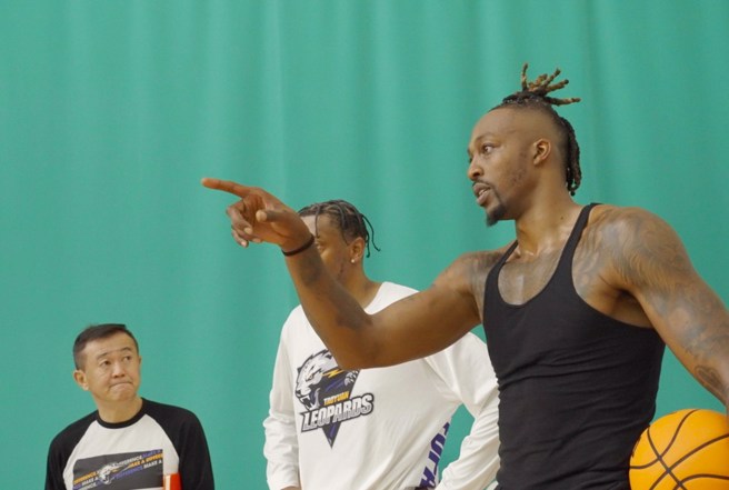 霍华相当积极投入在球队训练当中。(桃园永丰云豹提供)