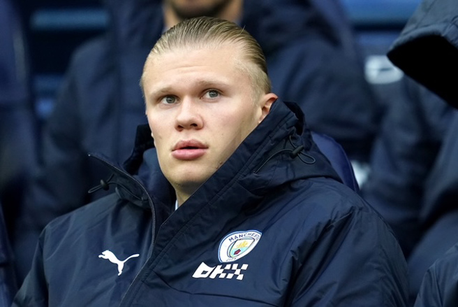 哈兰德 身体状况不佳本周比赛仍未确定是否可以先发上阵（图片来源︰达志影像）