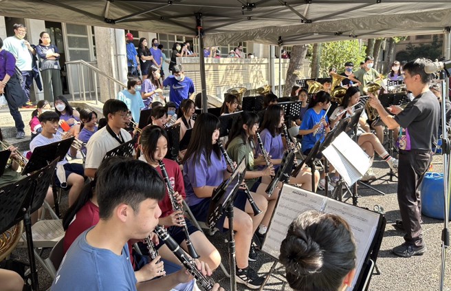 华江高中管乐队，连连代表台北市参赛获佳绩。(摄/景义婷)