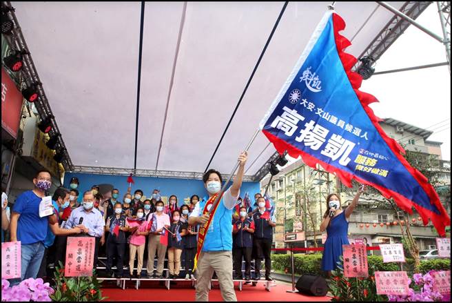 台北市大安、文山區市議員候選人高揚凱，以「戰鬥凱」為人設，堅持走理性批判路線。（高揚凱提供／張芷瑜台北傳真）