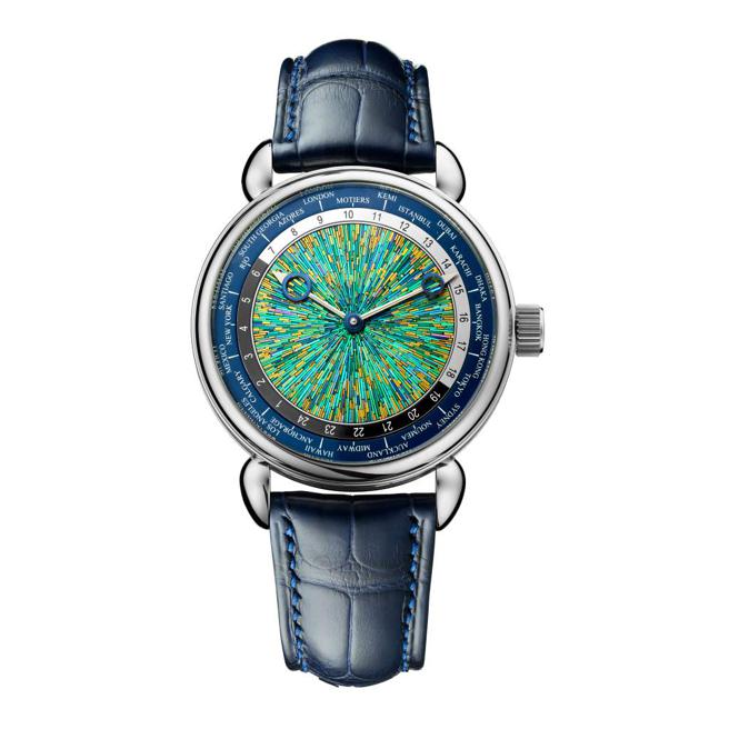 制表大师Kari Voutilainen与日本工艺大师北村辰夫合作的Ji-Ku腕表获得最佳工艺奖。（Voutilainen提供）