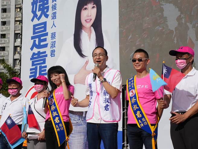 新北市的选前之夜争议持续发酵，国民党主席朱立伦痛批民进党选举只会用「奥步」，每次都用套路说被迫害、打压。(黄敬文摄)