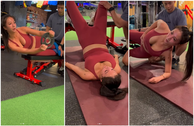 林采缇健身穿超辣。（图／IG@sunnylin_520）