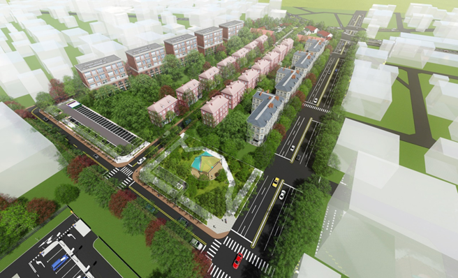 东侧基地模拟图。(图/臺南市政府提供)