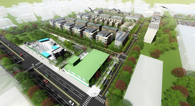 西侧基地模拟图。(图/臺南市政府提供)
