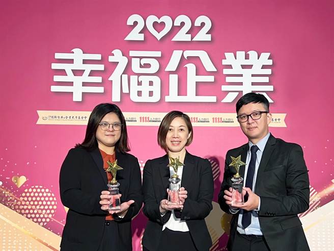 冠德建设、根基营造、Global Mall蝉联幸福企业金奖肯定。(冠德提供)