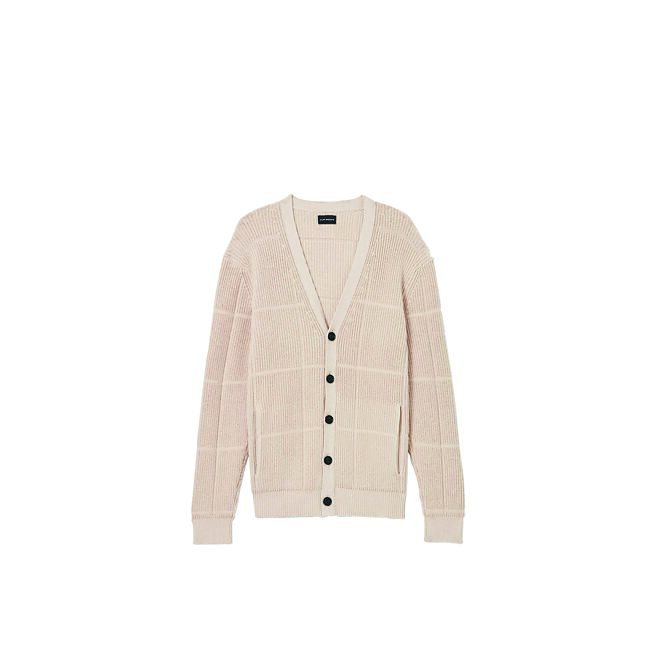 Club Monaco米色針織男士開襟罩衫，8900元。（Club Monaco提供）