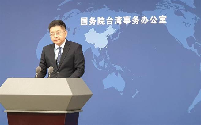 大陆国台办发言人马晓光。（蓝孝威摄）