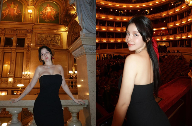 陳香菱去聽歌劇的公主風造型。（圖／30zz.z Instagram）