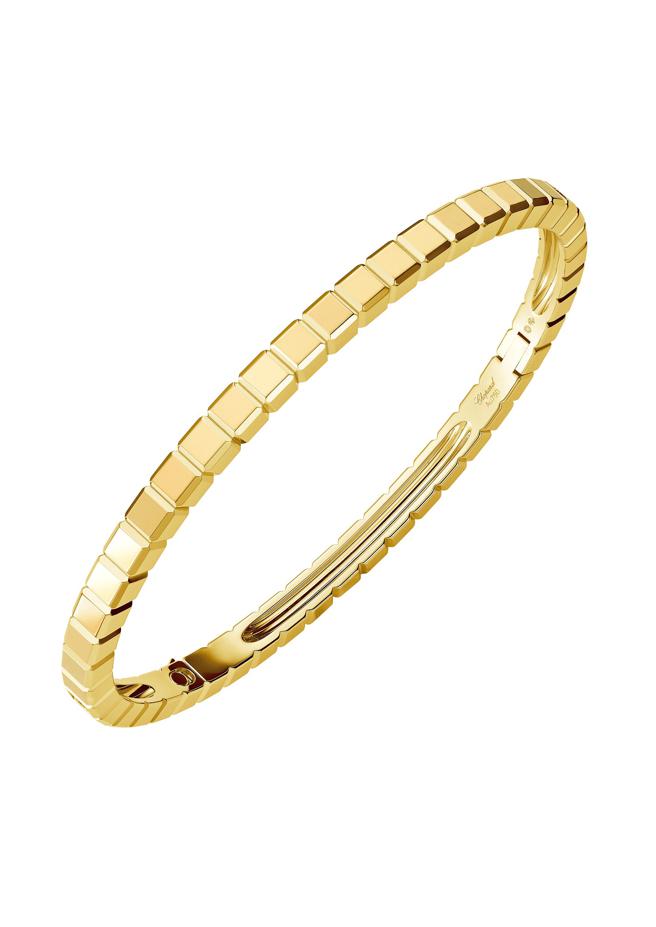 萧邦Ice Cube手鐲，24万6000元。（CHOPARD提供）
