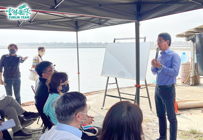 台西綠能專區將啟動，劉建國(右)喊出打造共生共榮共利三贏願景。（圖／取自劉建國臉書）