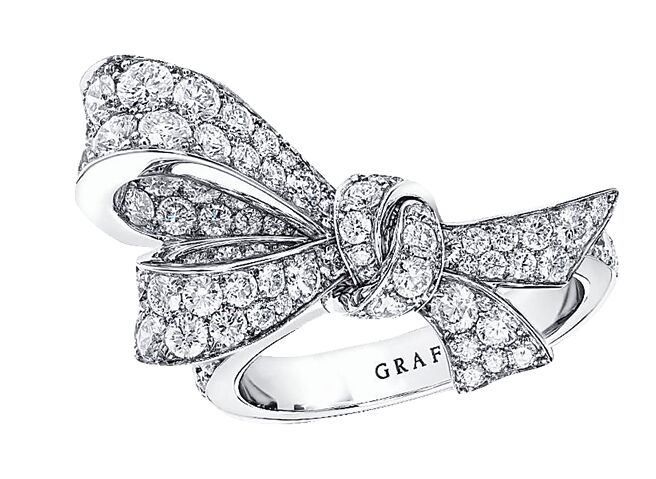 SOGO復兴馆GRAFF Tilda’s Bow系列钻石戒指，47万5000元。（SOGO提供）