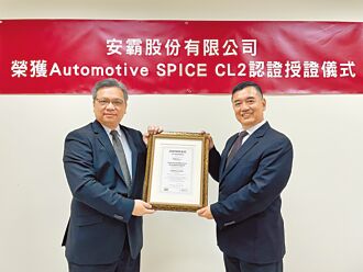 安霸獲SGS Automotive SPICE CL2等級證書