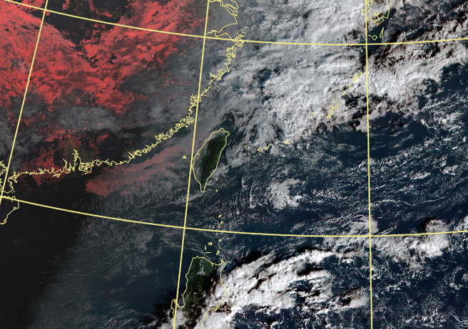 今起放晴，天氣逐日穩定，日夜溫差大。（中央氣象局提供）