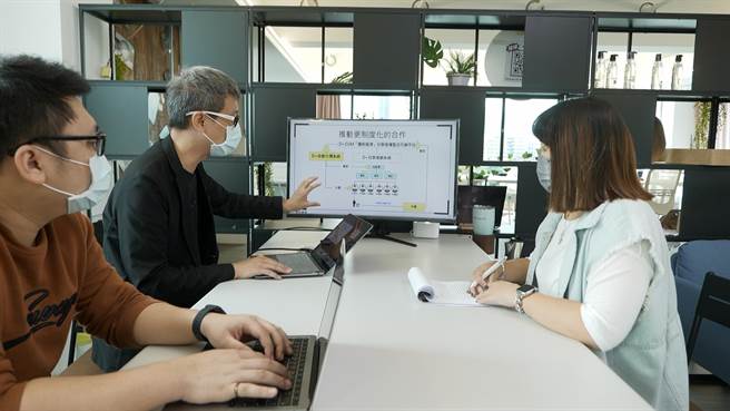 「递伊家科技股份有限公司」在进驻空间办公情形。（柯宗纬翻摄）