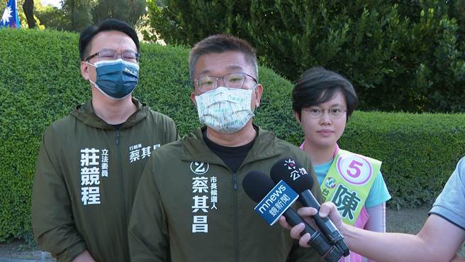 民进党台中市长候选人蔡其昌表示，民进党与环团的主张目标一致，就是希望台中变得更好。（冯惠宜摄）