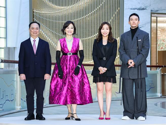 林青霞、张震为精品品牌台北101旗舰店开幕剪彩。（罗永铭摄）