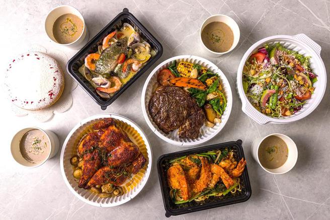 （華泰飯店集團中西餐廳同步推出外帶年菜，驢子餐廳推出西式外帶年菜套餐每套4人份6,800元。圖／華泰飯店集團）