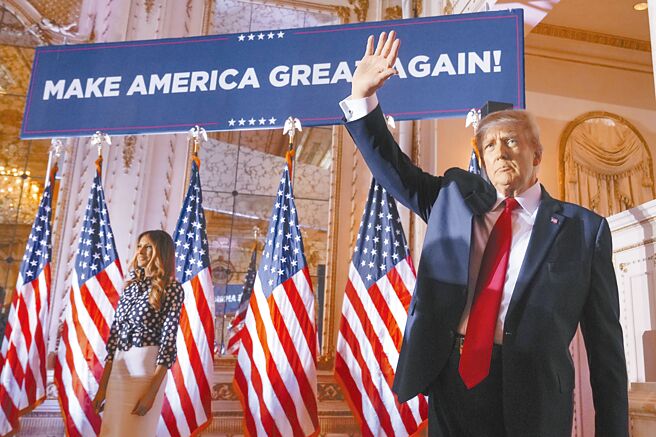 美国前总统川普，正式宣布将参选2024美国总统。（美联社）