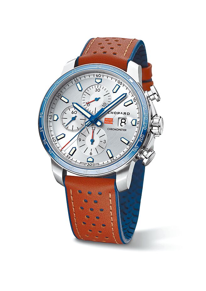 萧邦Mille Miglia骨董车千里赛2022 Race Edition限量表，27万4000元。（CHOPARD提供）